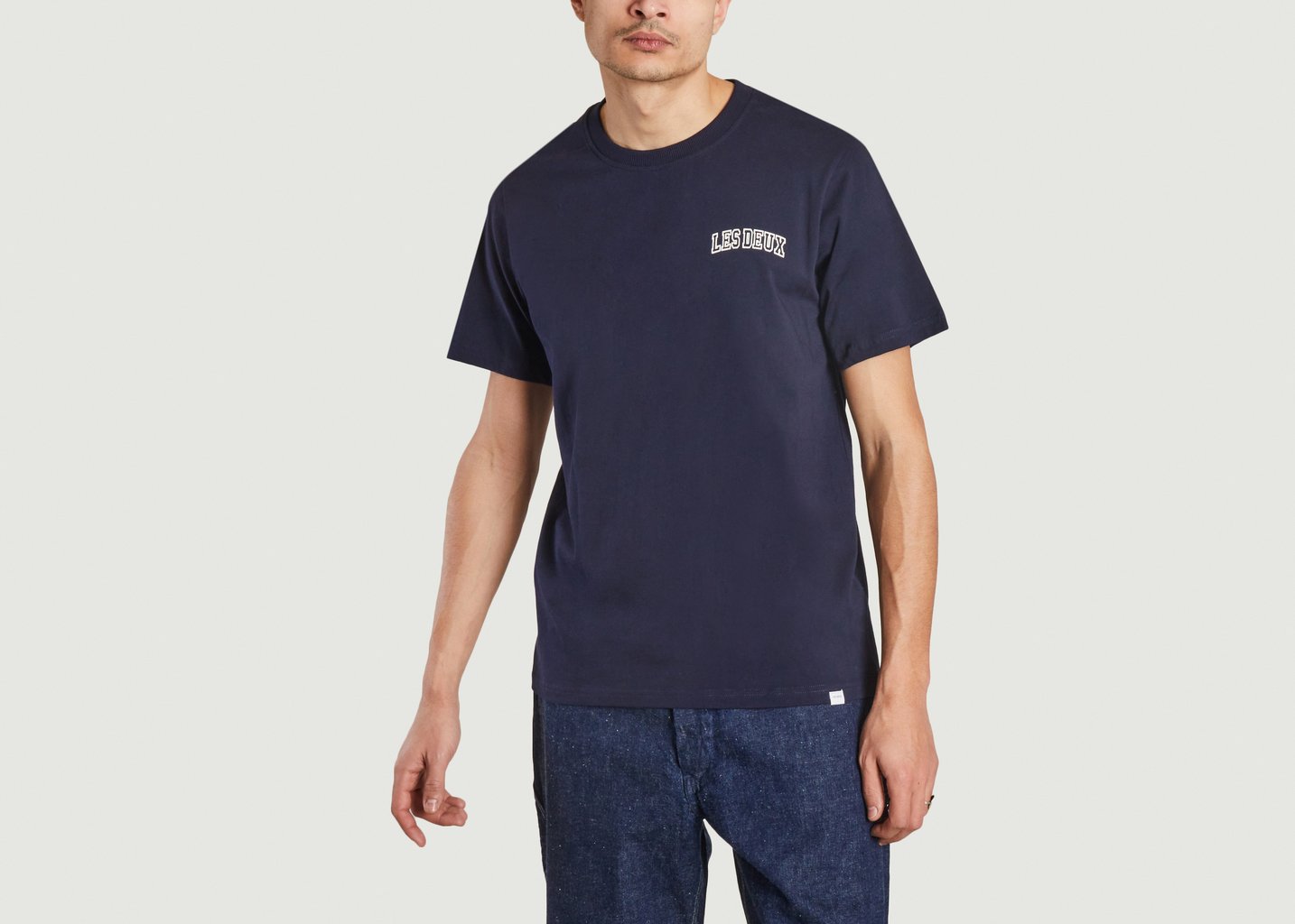 l'exception T Shirt Blake Bleu Marine Les Deux