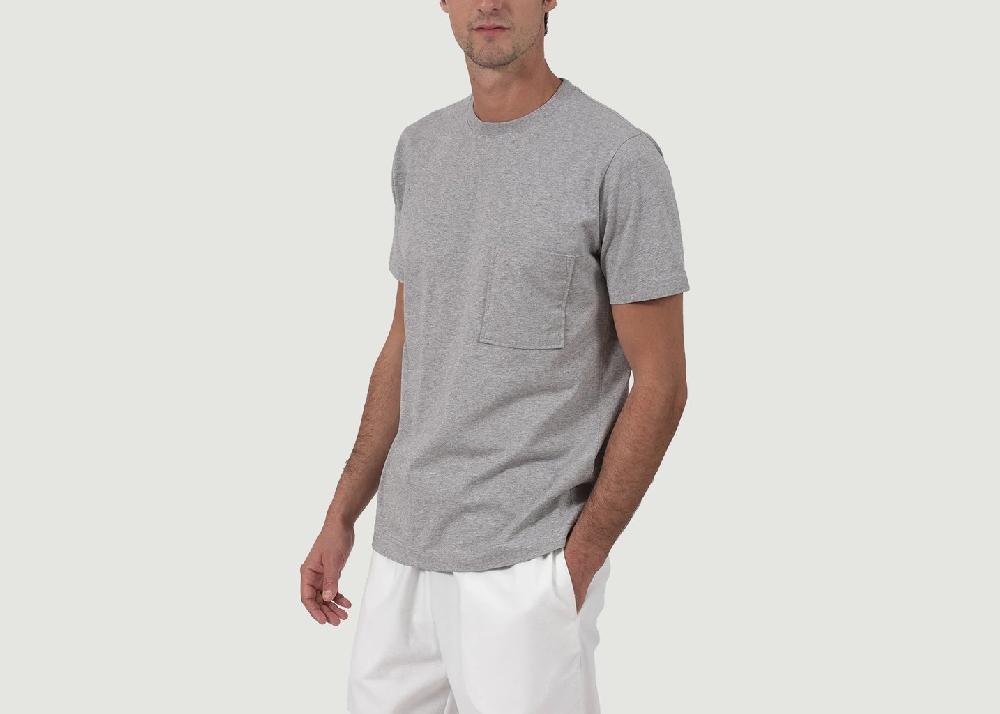 L'exception T Shirt Cassius Gris Talc Paris