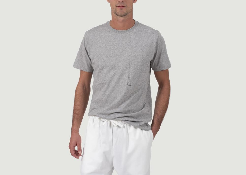 l'exception T shirt Cassius Gris Talc Paris