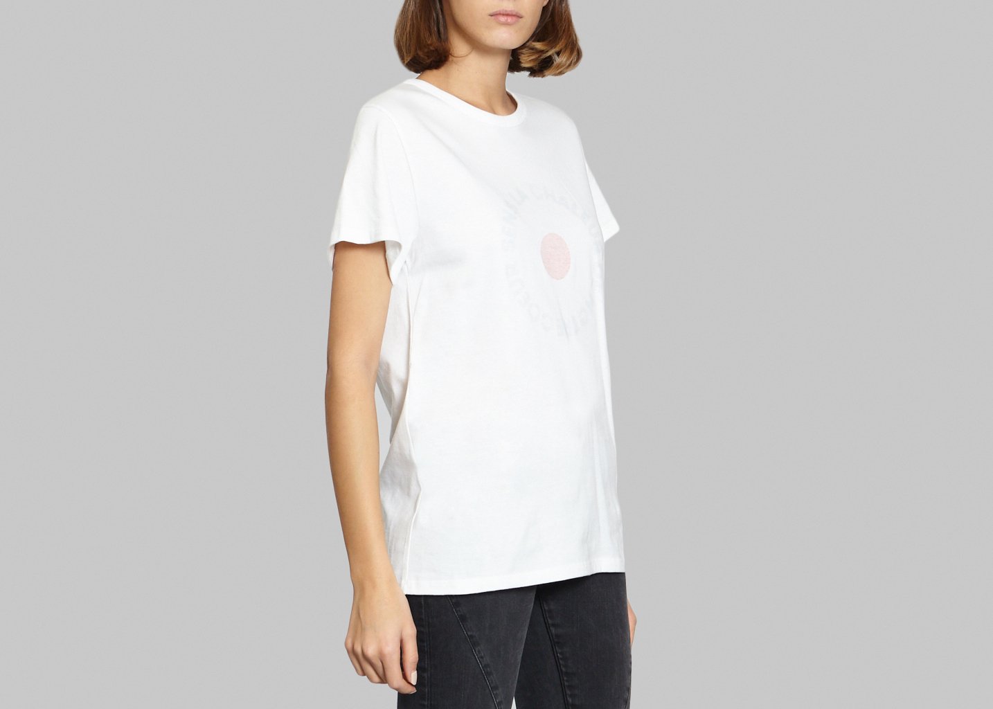 L'exception T Shirt Coeur Blanc Ville Lumière