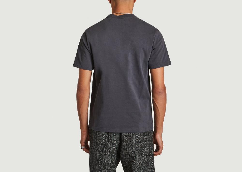 L'exception T Shirt College Logo Noir Axel Arigato