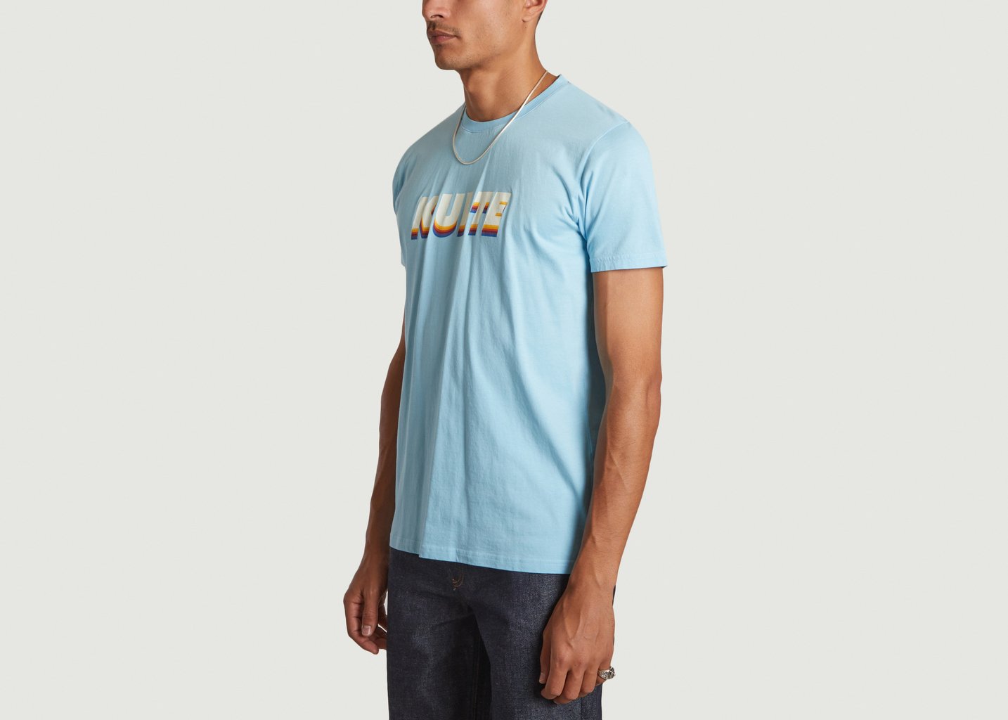 L'exception T Shirt Corpo Italic Bleu Clair Kulte