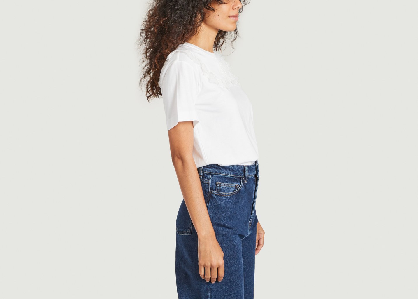 L'exception T Shirt Dentelle Blanc See By Chloé