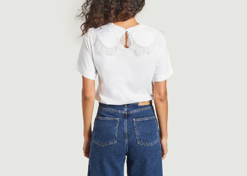 L'exception T Shirt Dentelle Blanc See By Chloé