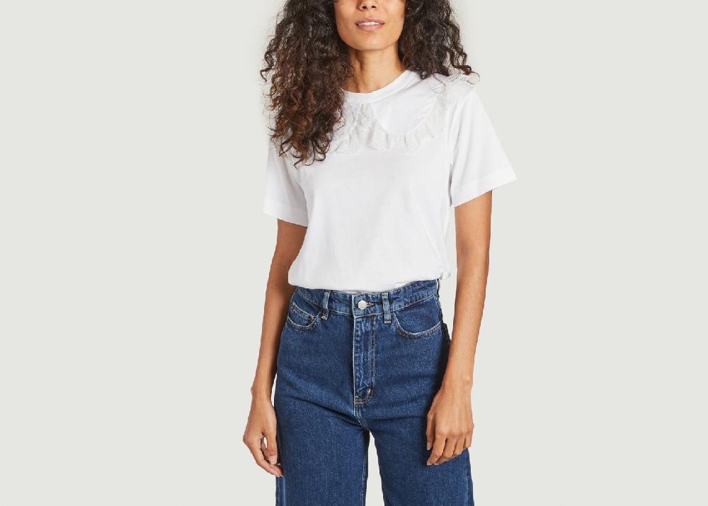 l'exception T shirt dentelle Blanc See by Chloé