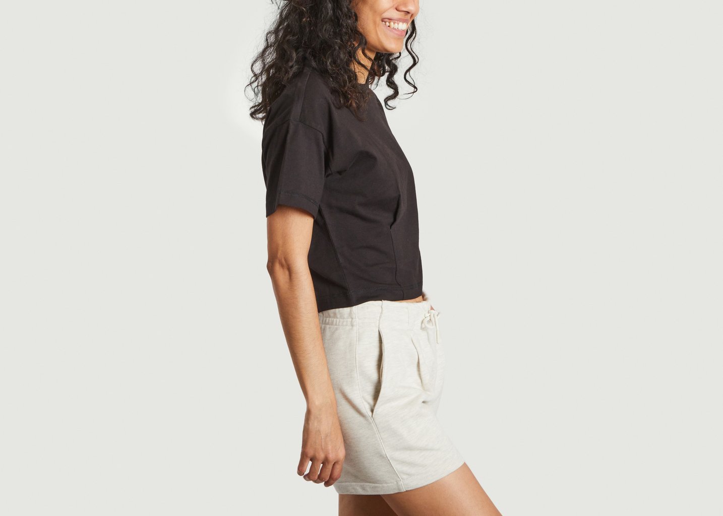 L'exception T Shirt En Coton Bio Noir Champion