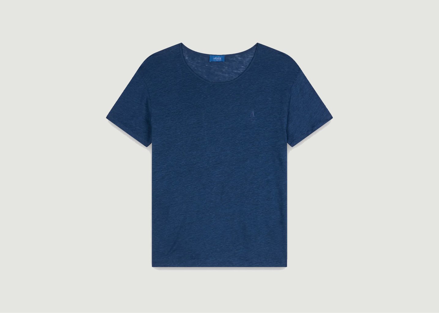l'exception T shirt en lin Bleu Marine Apnee