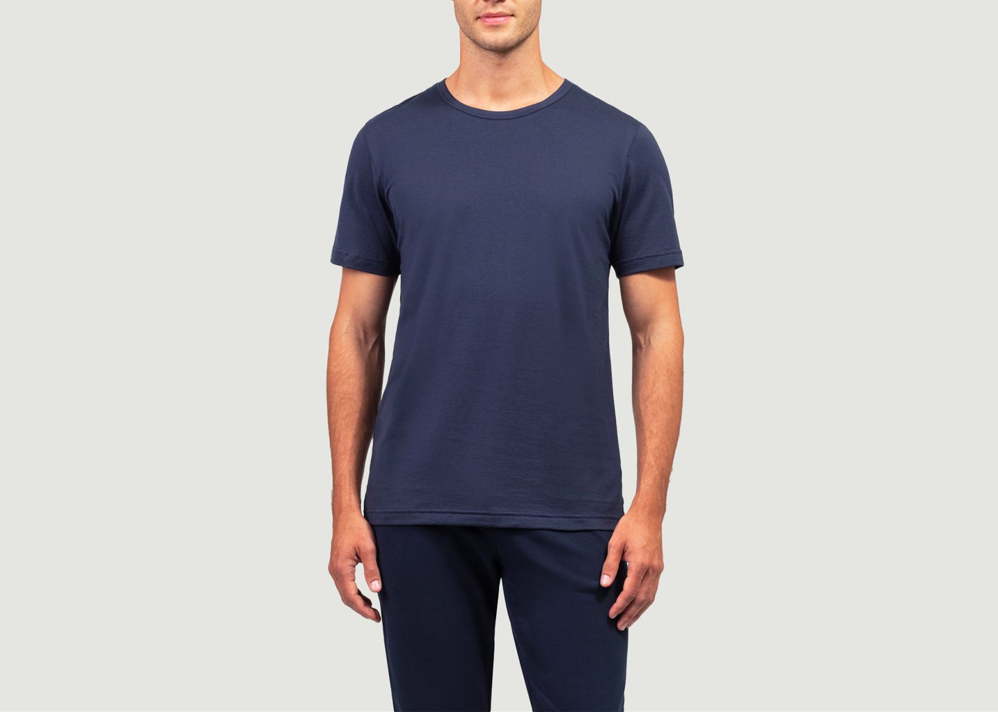 L'exception T Shirt Eyelet Bleu Marine Ron Dorff