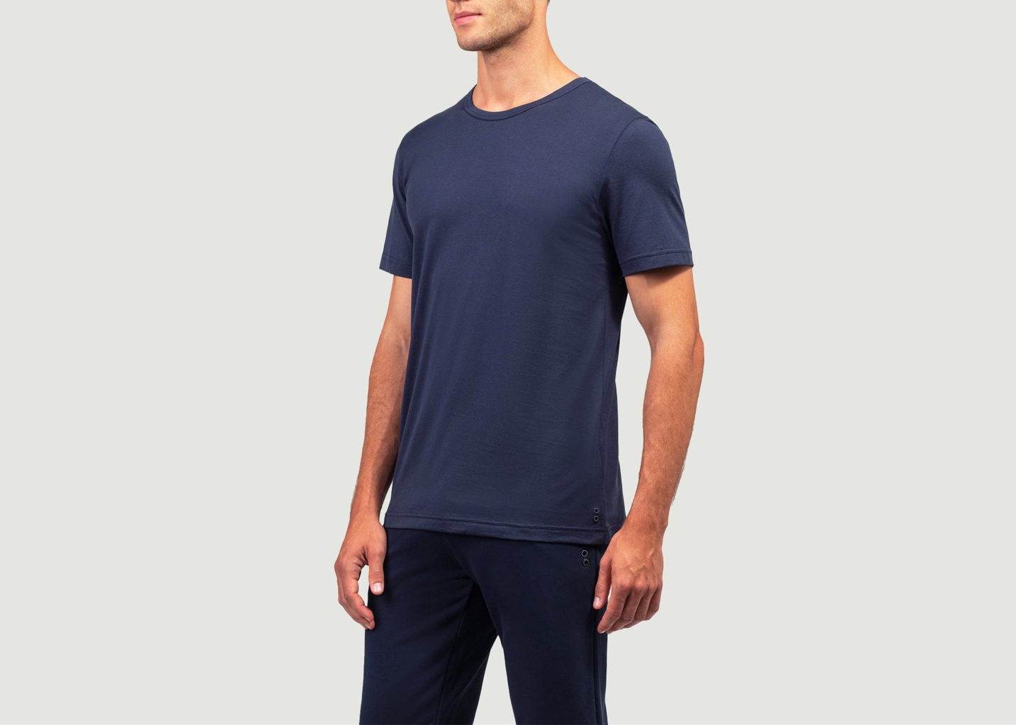 L'exception T Shirt Eyelet Bleu Marine Ron Dorff