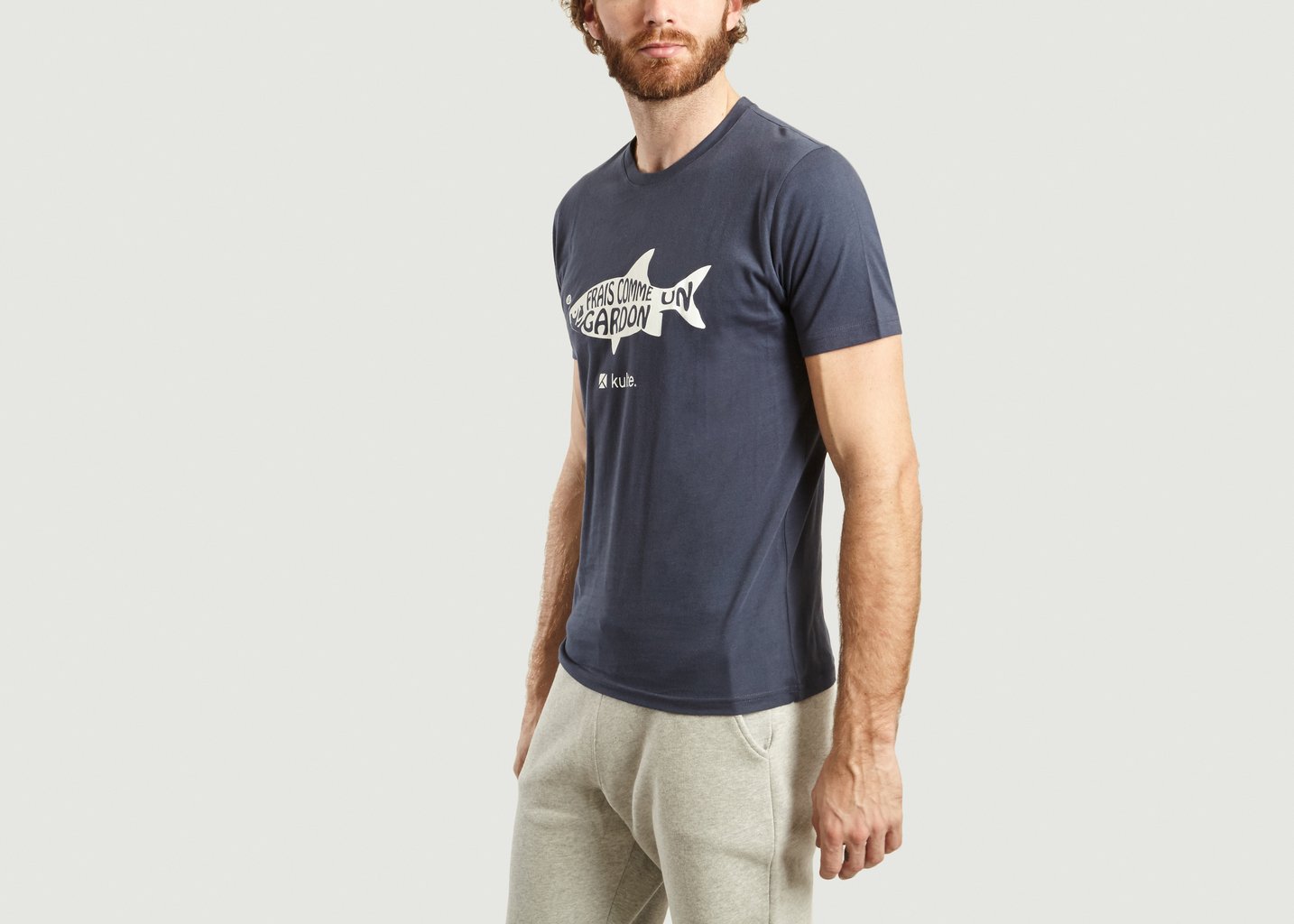 L'exception T Shirt Fish Bleu Marine Kulte