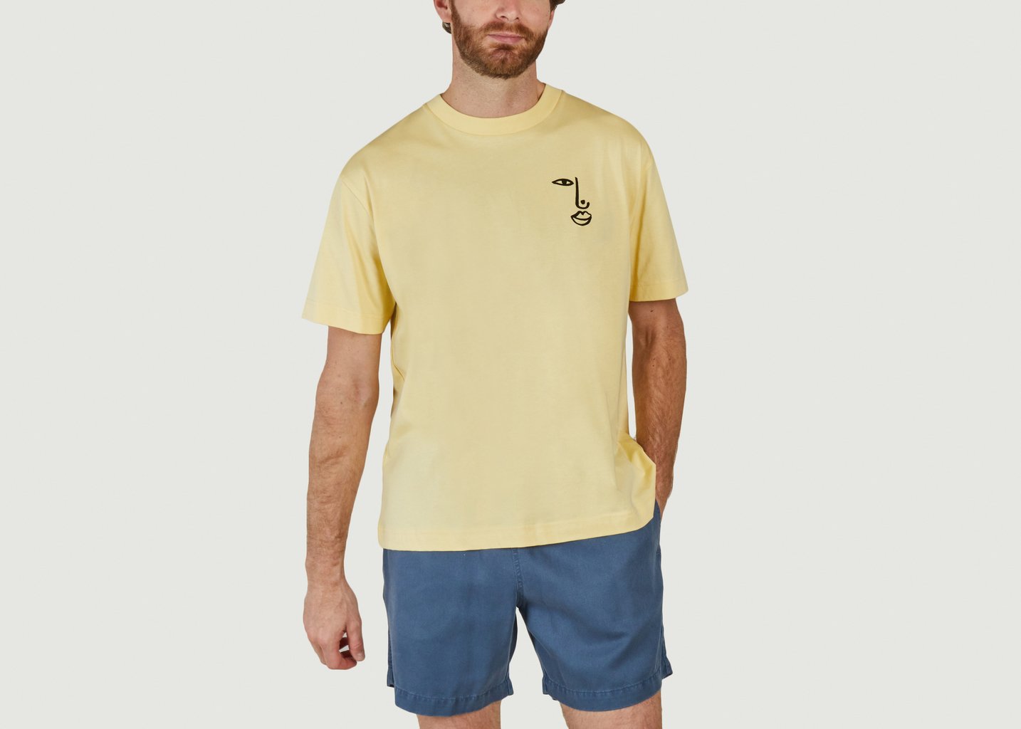 l'exception T shirt Fish Eye Champagne Olow Paris