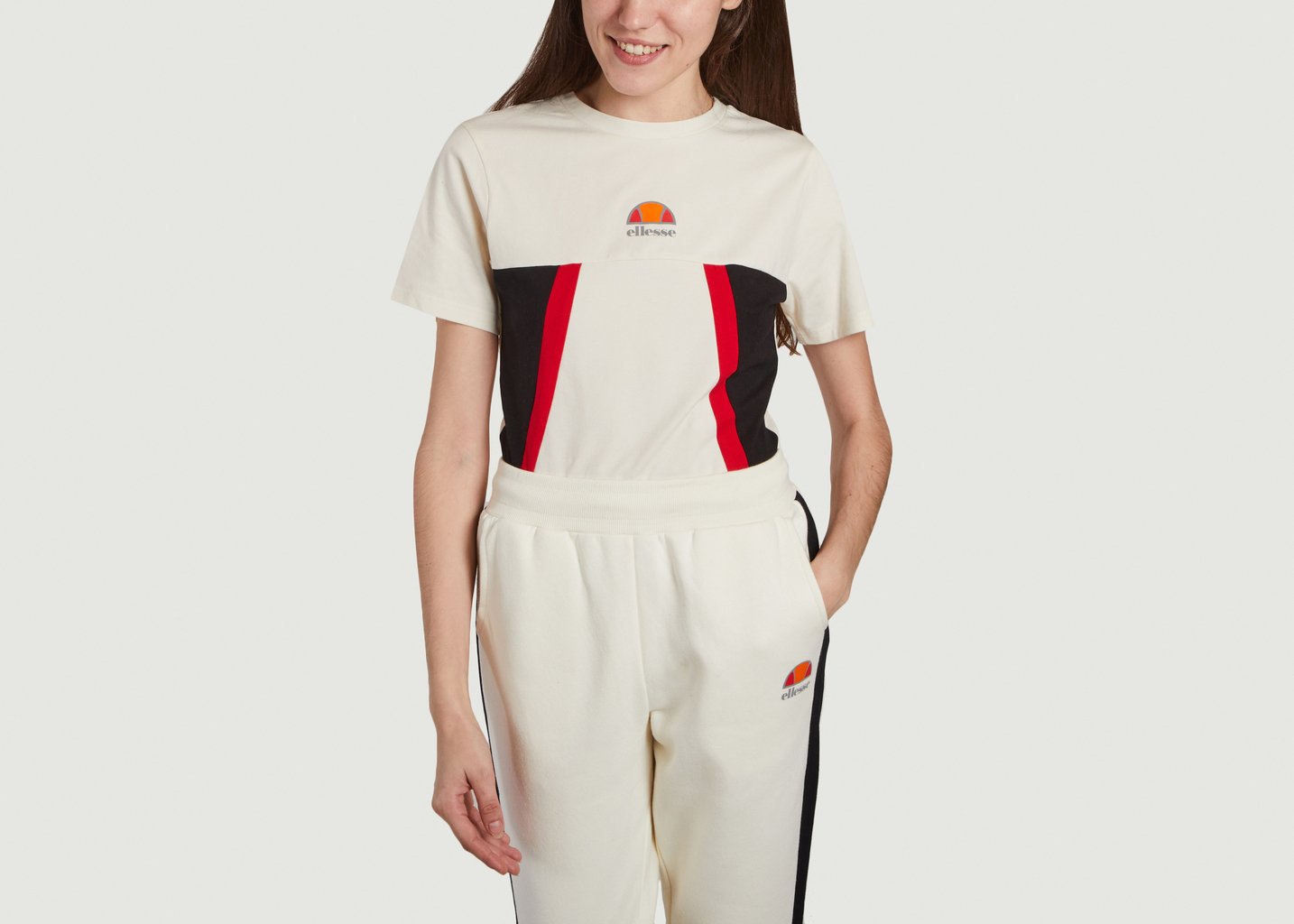 l'exception T shirt Frankia Ecru Ellesse