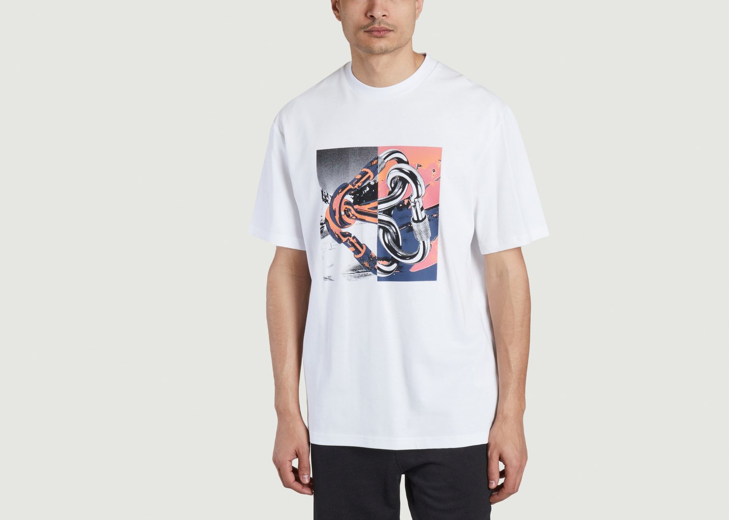 l'exception T shirt Graphic Blanc The North Face