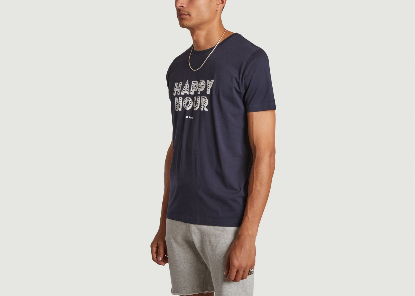 L'exception T Shirt Happy Hour Bleu Marine Kulte