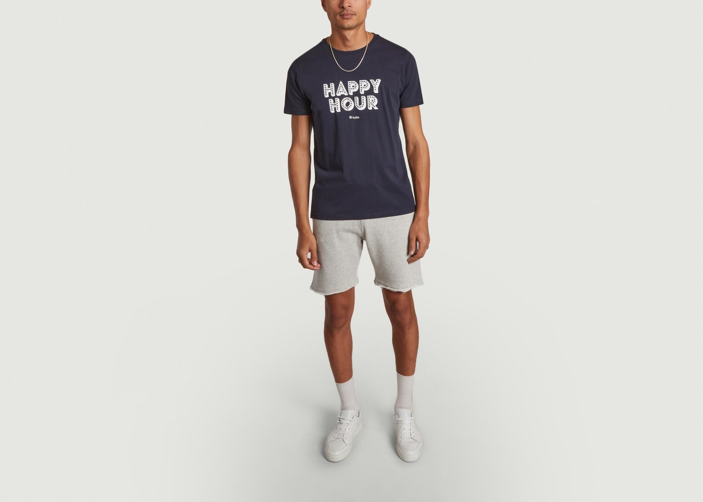 L'exception T Shirt Happy Hour Bleu Marine Kulte