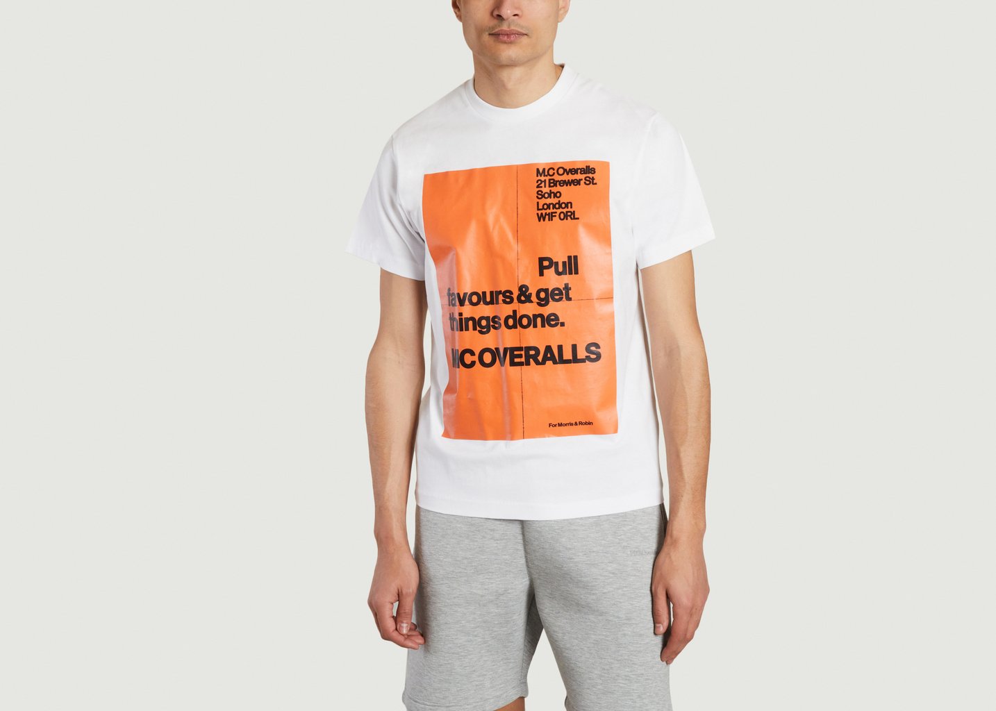 l'exception T shirt Imprimé Blanc M.C. Overalls