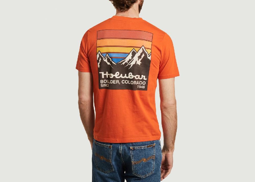 L'exception T Shirt JJ20 Mountain 2 Rouge Holubar