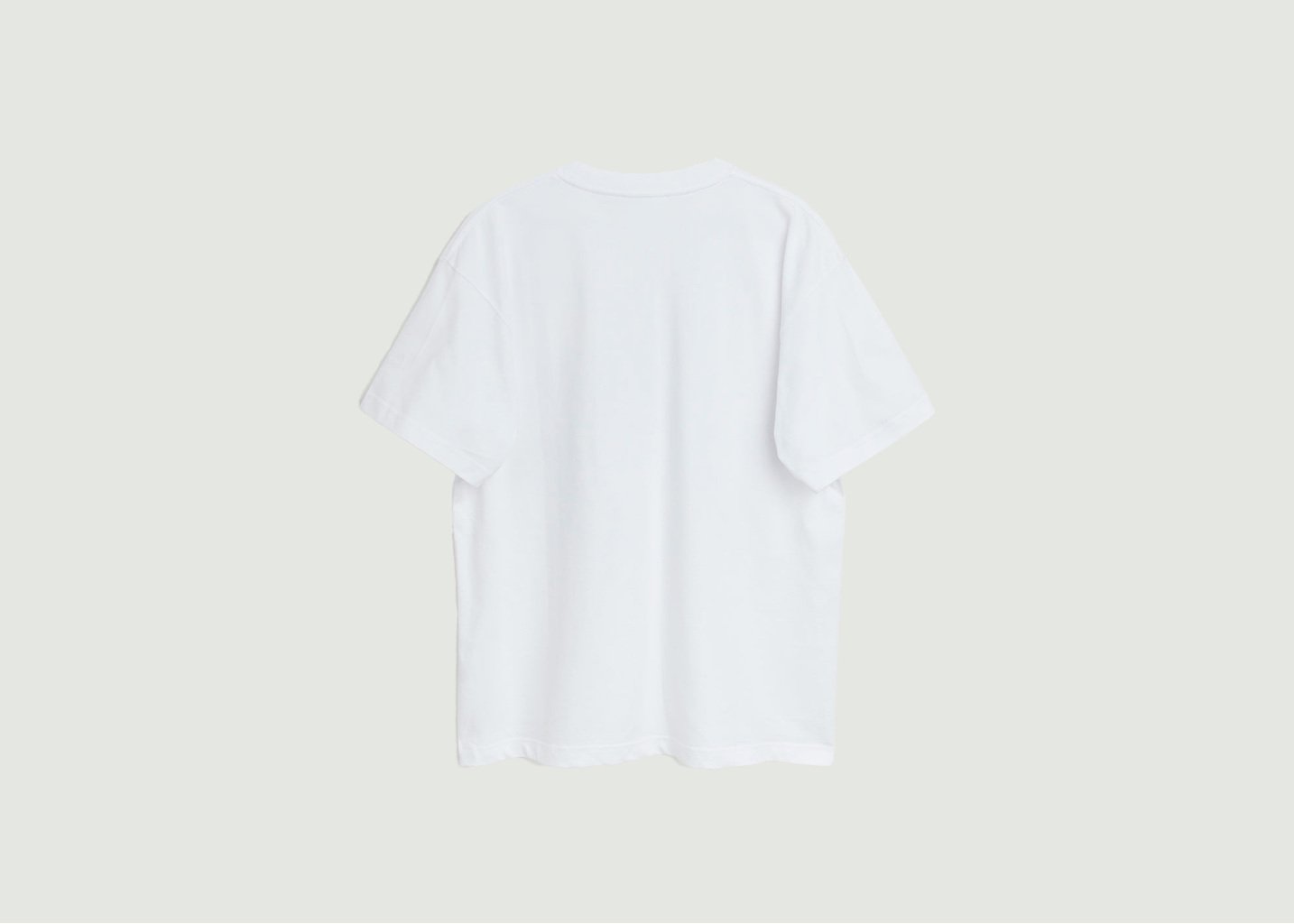 L'exception T Shirt Kai Beaded Logo Blanc Soulland