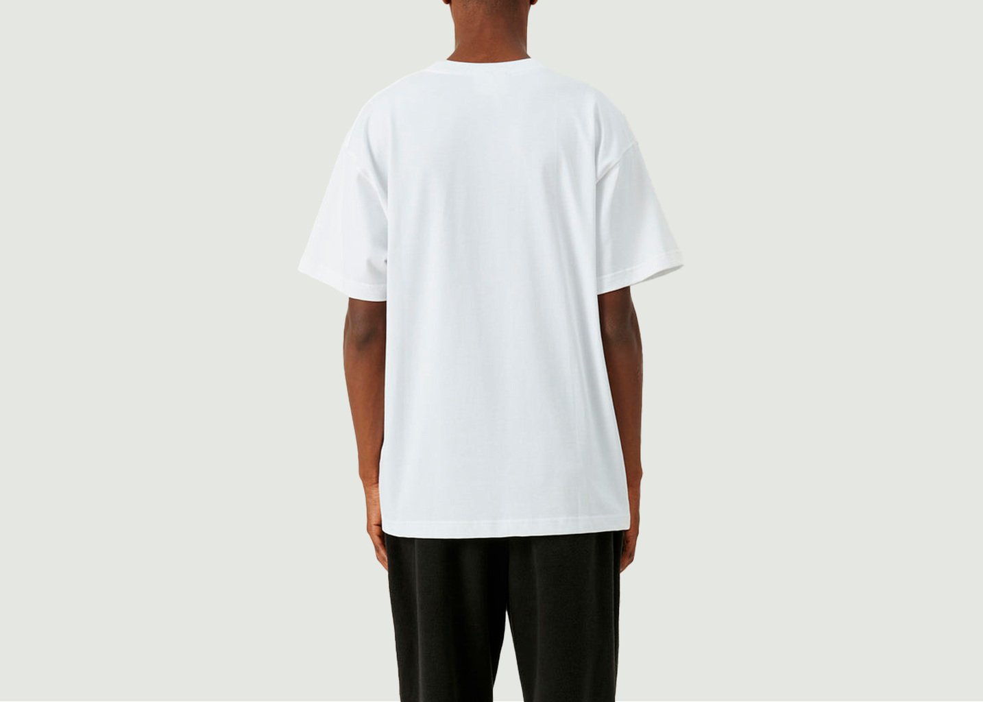L'exception T Shirt Kai Beaded Logo Blanc Soulland