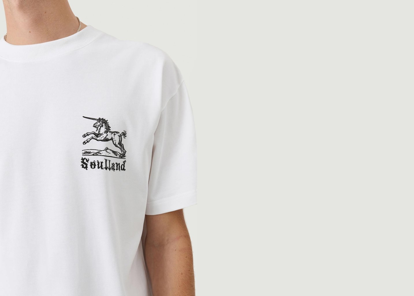 L'exception T Shirt Kair Licorne Blanc Soulland