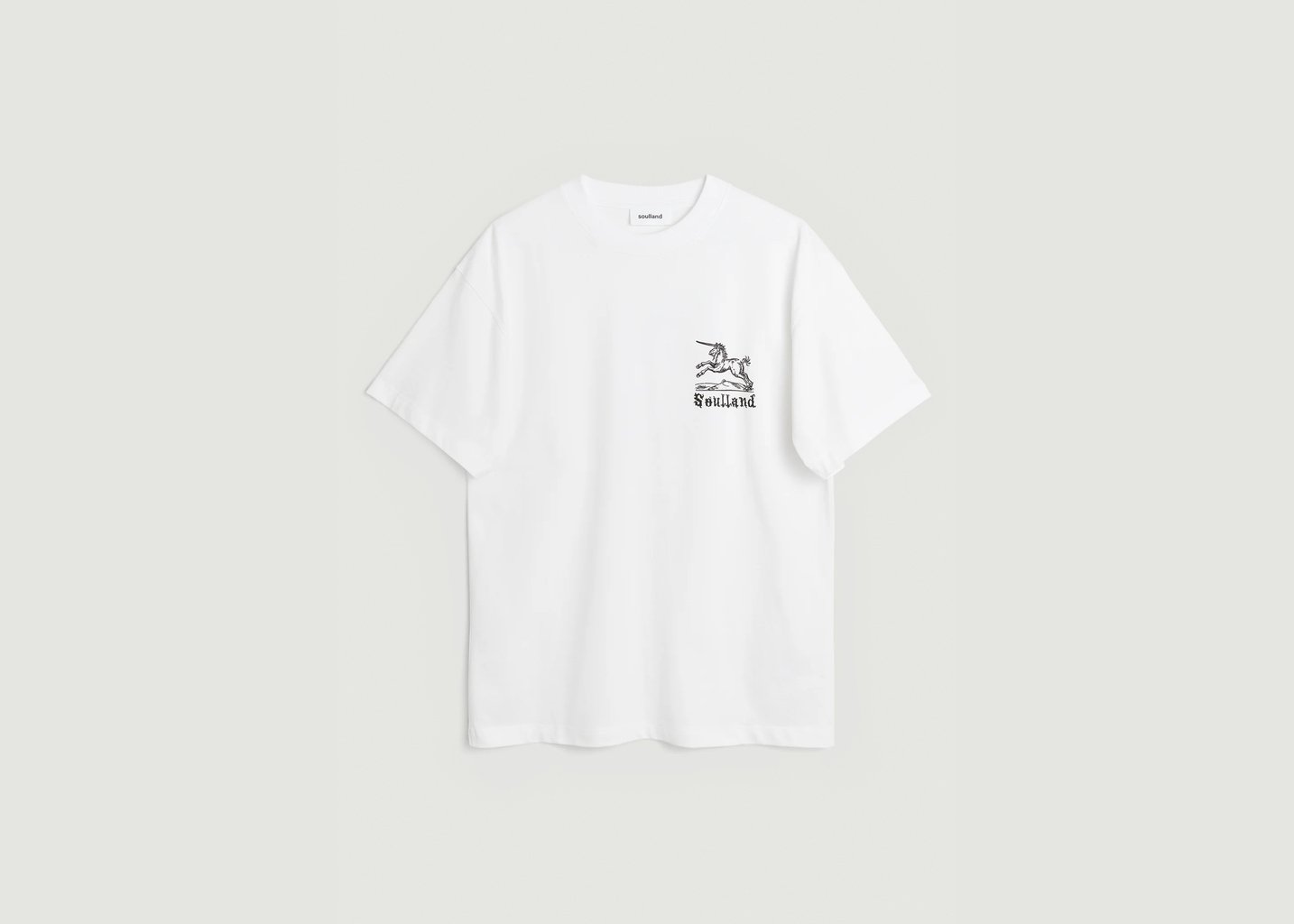 l'exception T shirt Kair licorne Blanc soulland