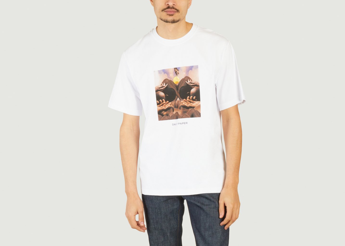 L'exception T Shirt Landscape Blanc Daily Paper