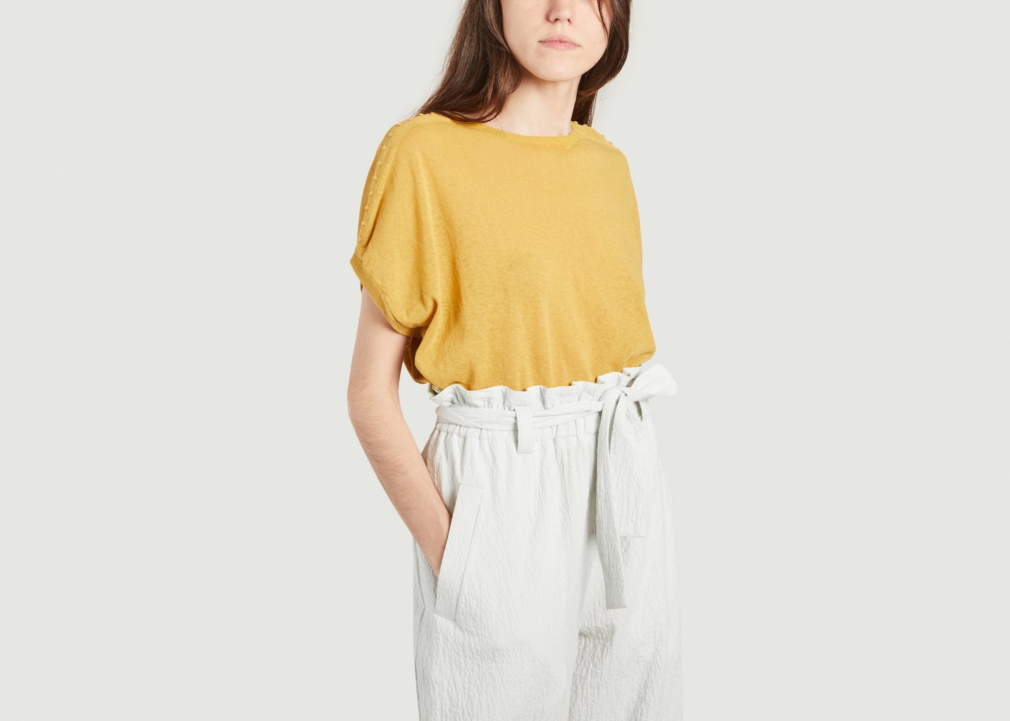 L'exception T Shirt Maui Moutarde Momoni