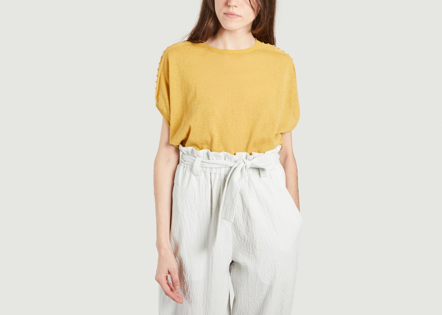 l'exception T shirt Maui Moutarde Momoni