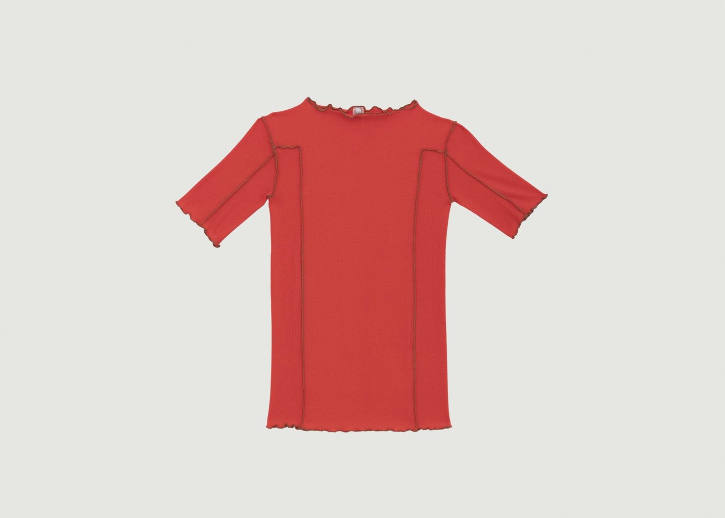L'exception T Shirt Omato 3/4 Rouge Baserange