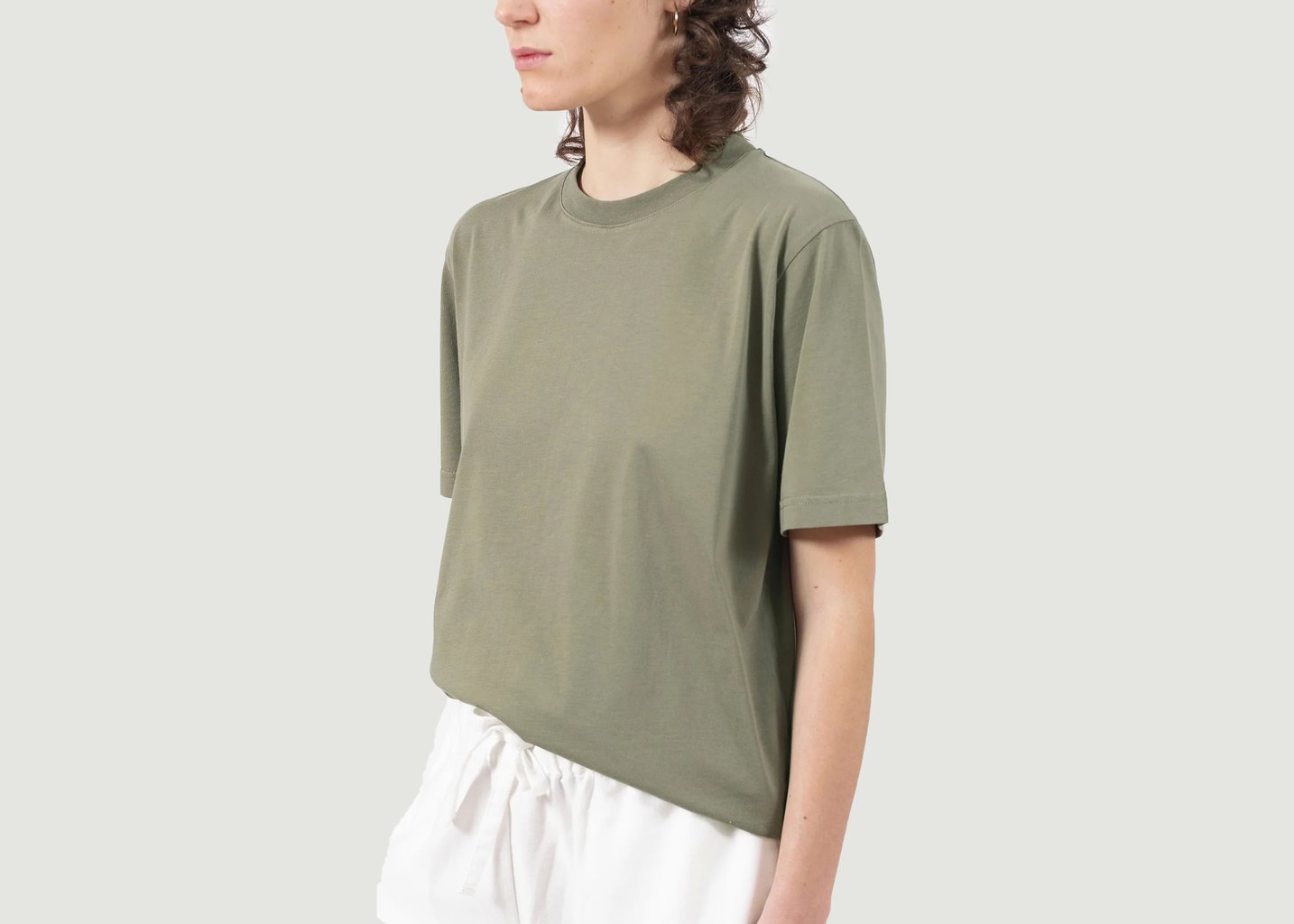 L'exception T Shirt Rimbo Khaki Talc Paris