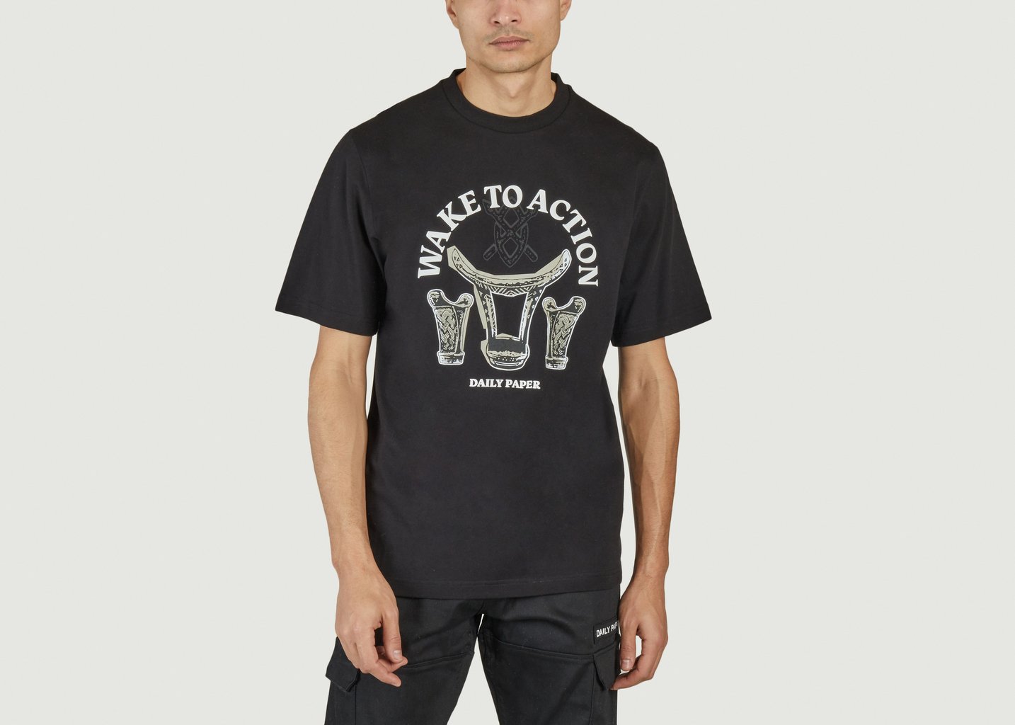 L'exception T Shirt Rivo Noir Daily Paper