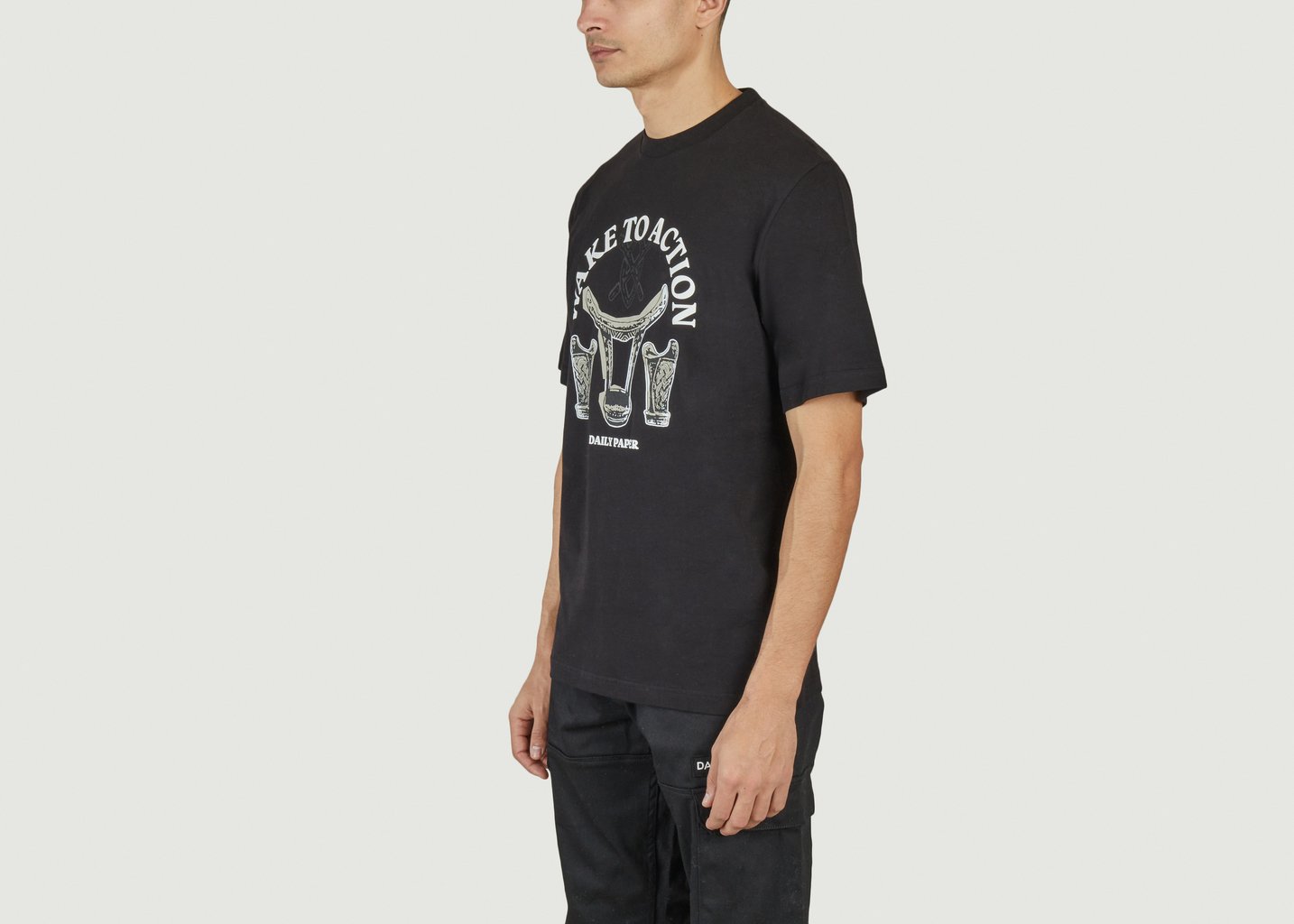 L'exception T Shirt Rivo Noir Daily Paper