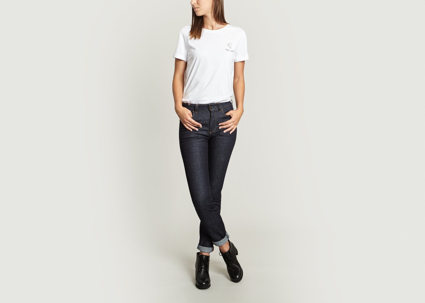L'exception T Shirt Saint Denis Blanc Fere Paris