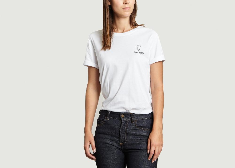 l'exception T shirt Saint Denis Blanc Fere Paris