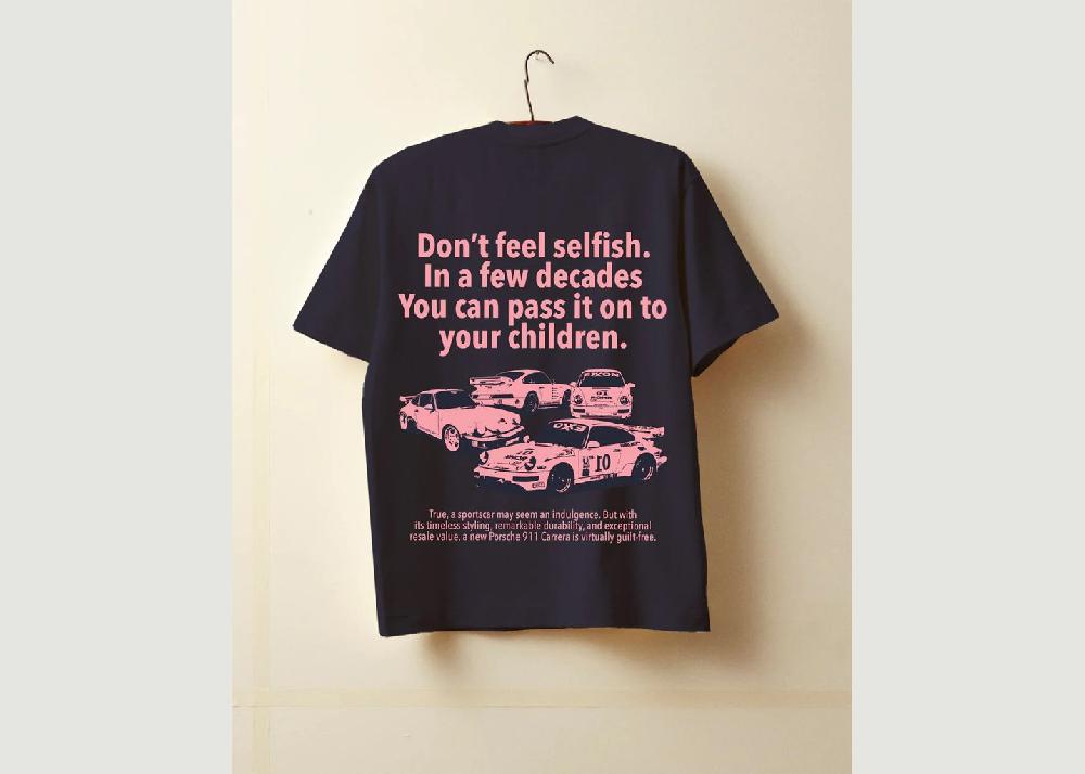 L'exception T Shirt Selfish Bleu Marine Verlan
