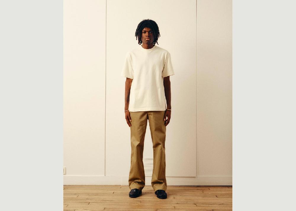 l'exception T shirt Selfish Ecru Verlan