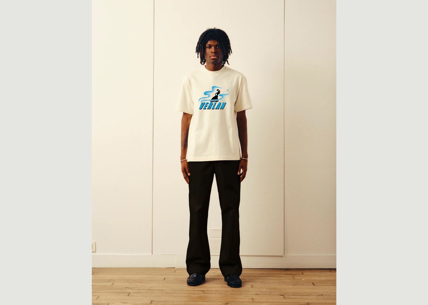 l'exception T shirt Smocking Kills Ecru Verlan