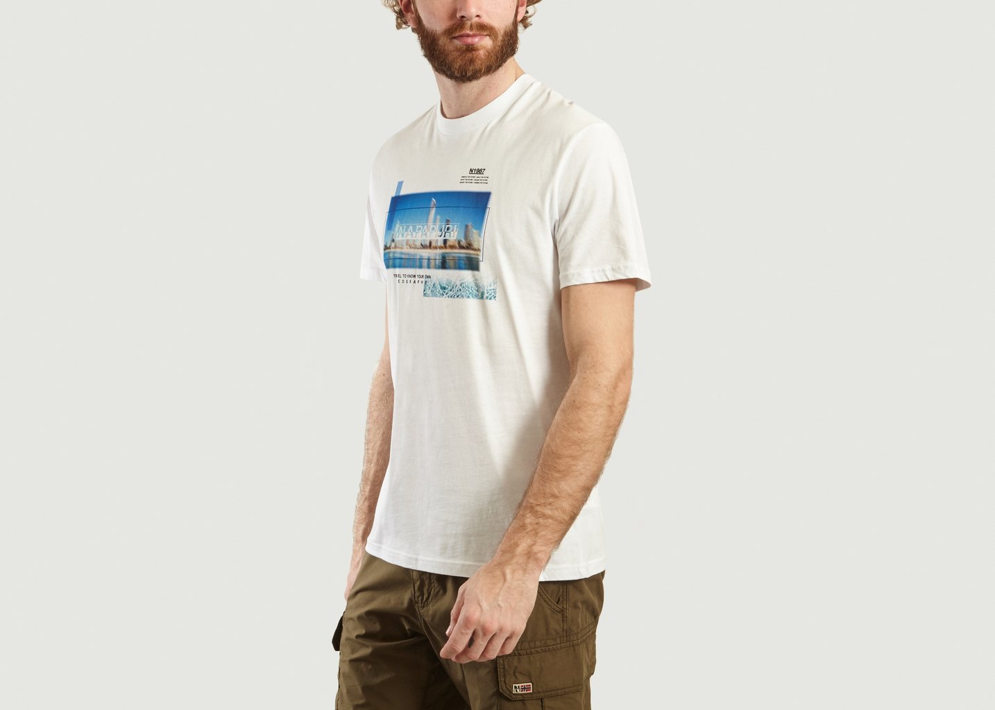 L'exception T Shirt Sobar Blanc Napapijri