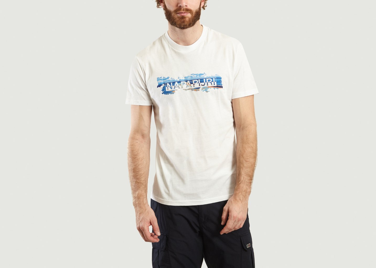 l'exception T shirt Sobar Blanc Napapijri