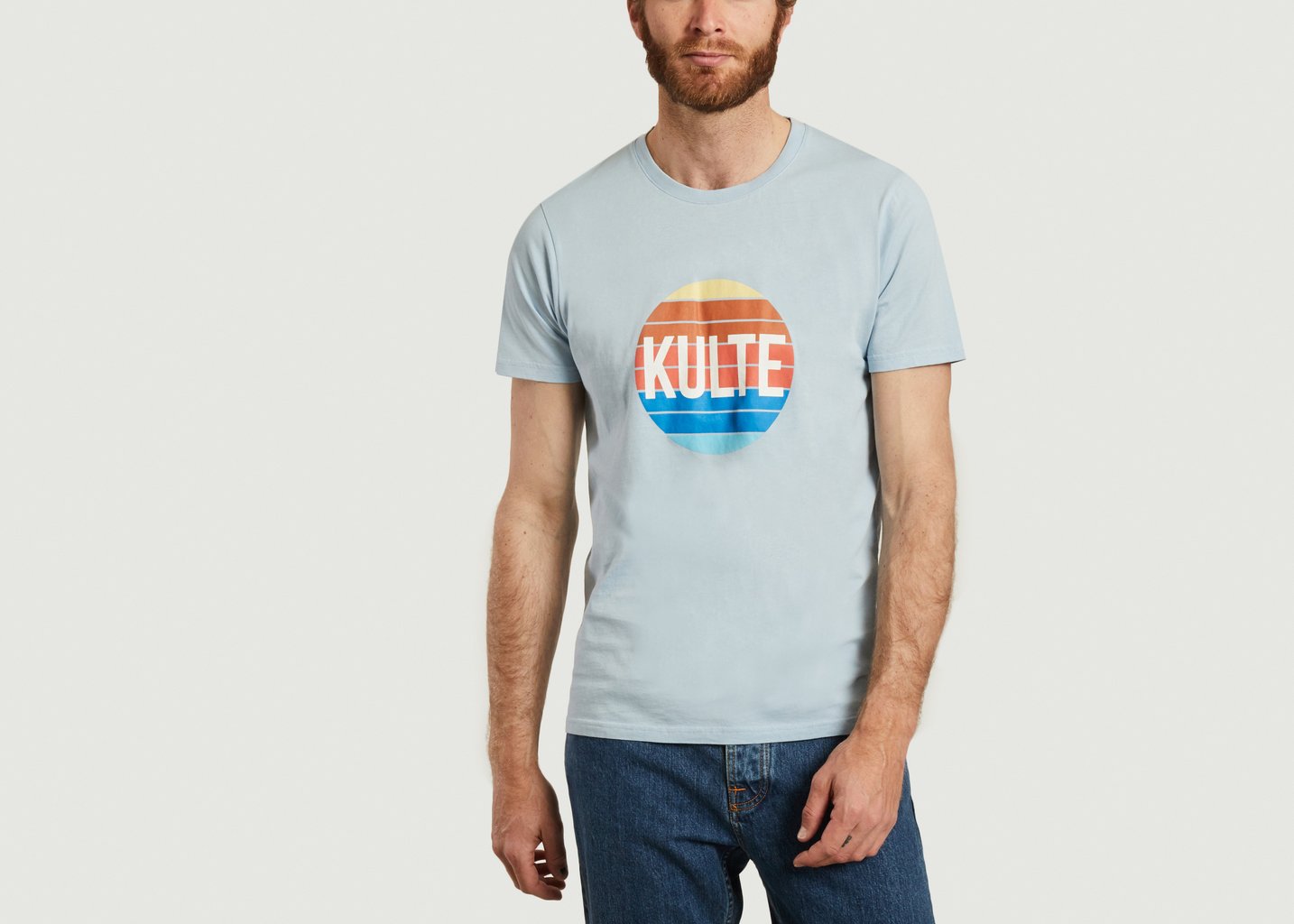 l'exception T shirt Sundisc Bleu Clair Kulte