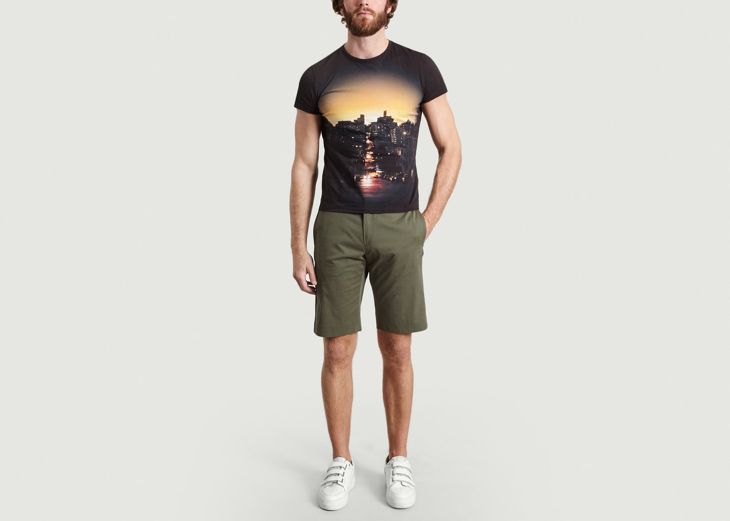 L'exception T Shirt Sunset Noir M.X Maxime Simoëns