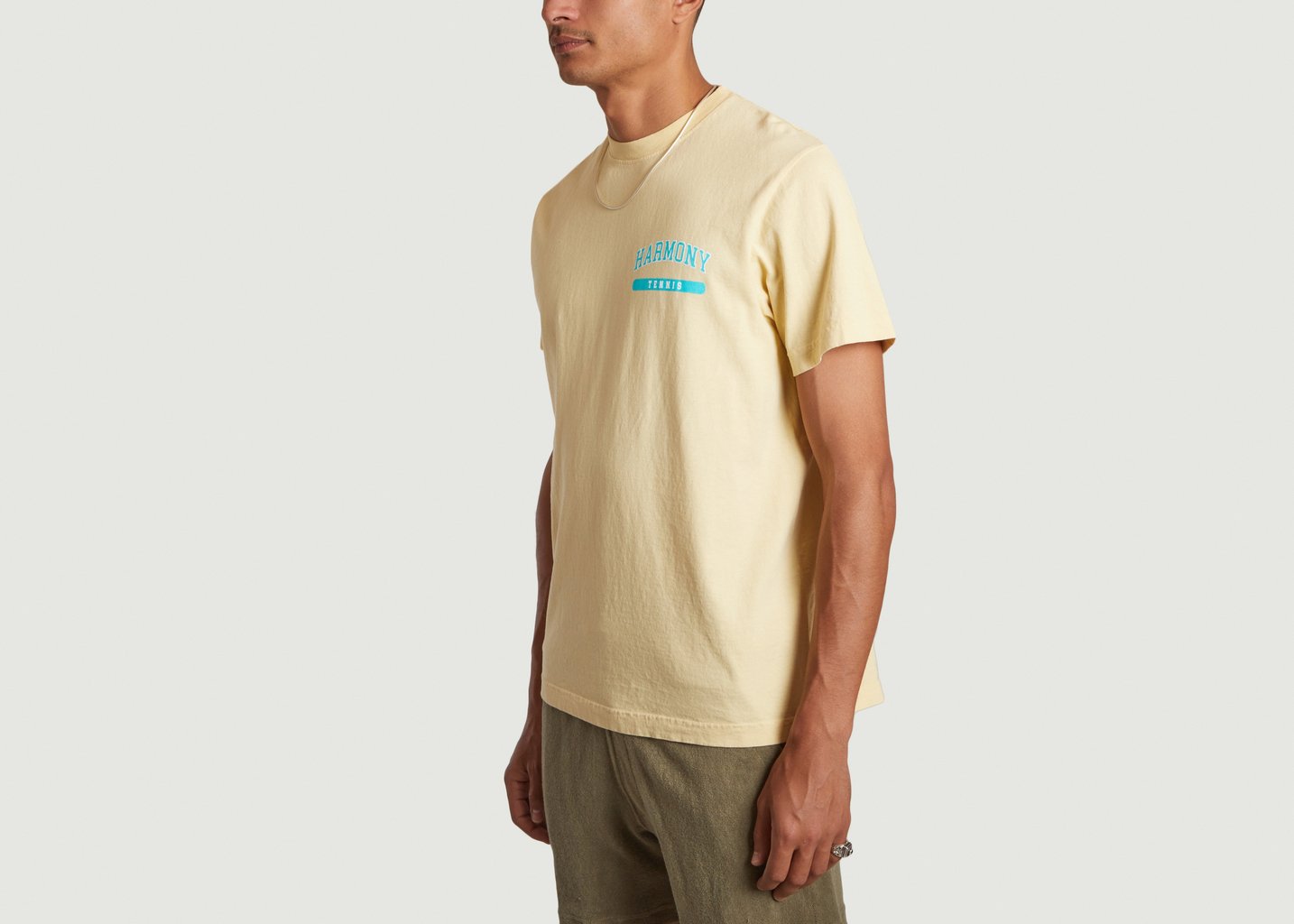 L'exception T Shirt Tennis En Coton Jaune Harmony
