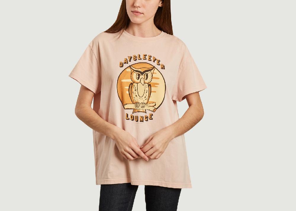 l'exception T shirt Tina Rose Pâle Nudie Jeans