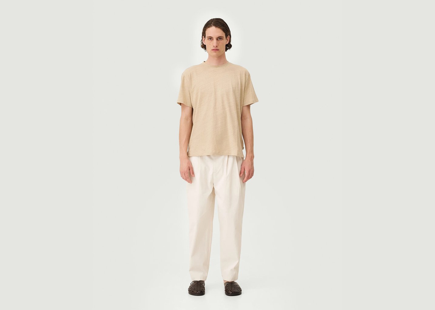 l'exception T shirt Trevise Beige noyoco
