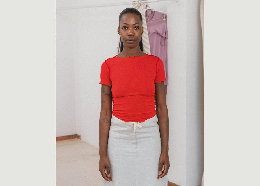 l'exception T shirt Vein Rouge Baserange