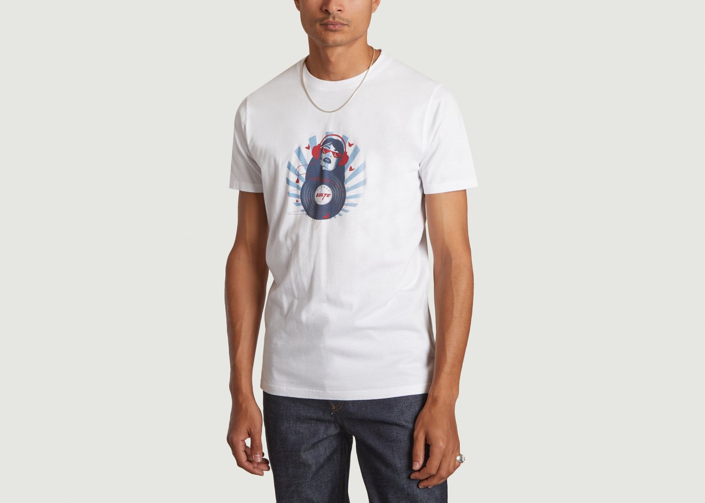 l'exception T shirt Vinyle Blanc Kulte