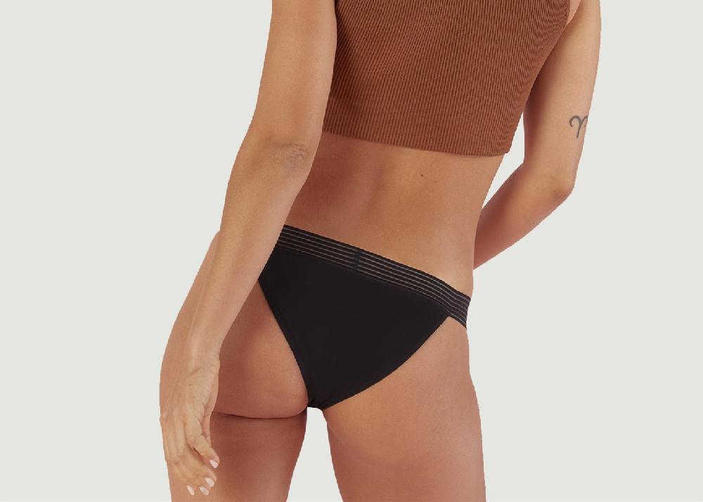 L'exception Tanga Menstruel Noir Pantys