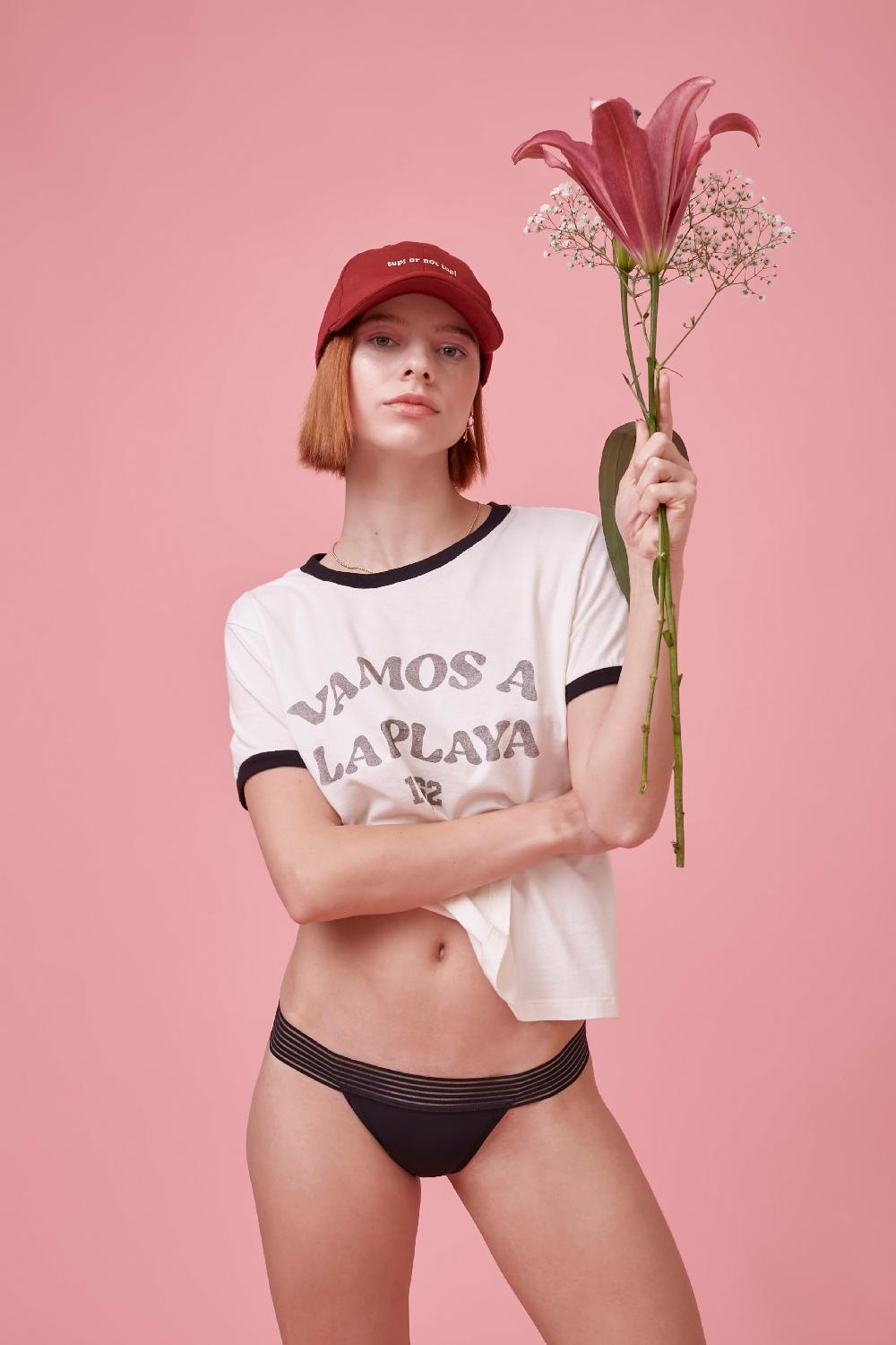 L'exception Tanga Menstruel Noir Pantys