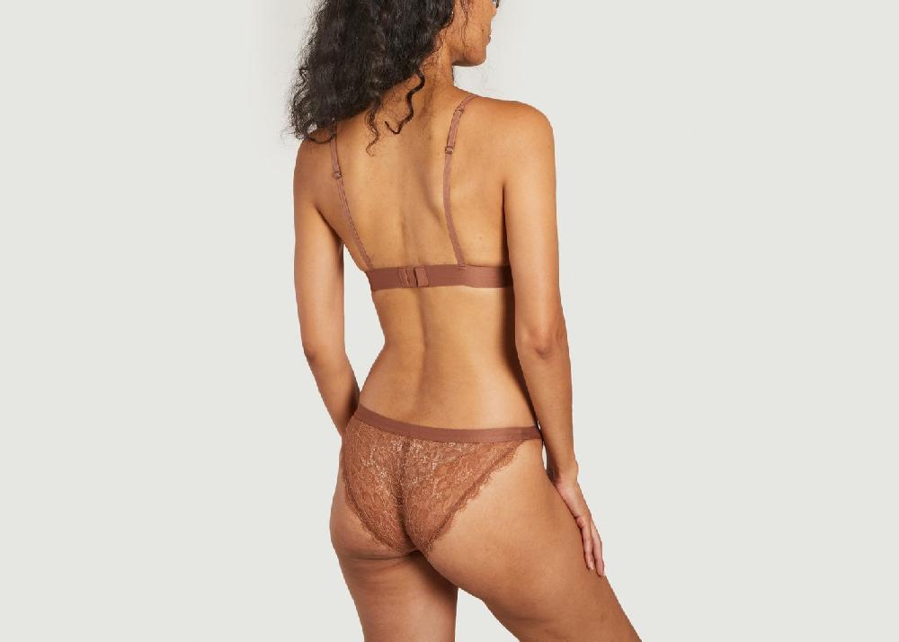 L'exception Tanga Wild Rose Marron Love Stories