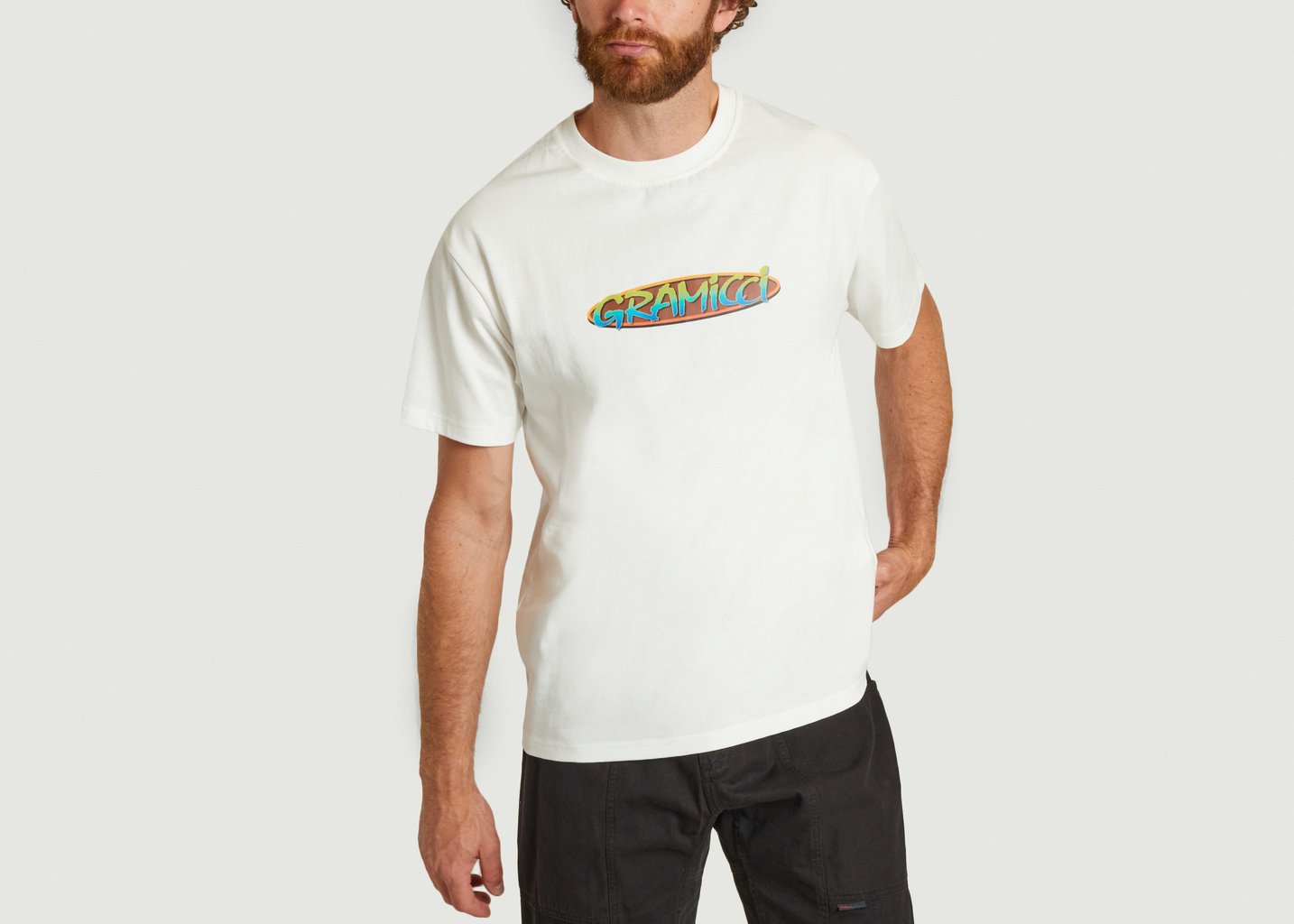 L'exception Tee Shirt Oval Blanc Gramicci